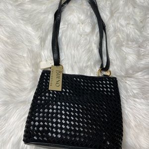 new black woven bags